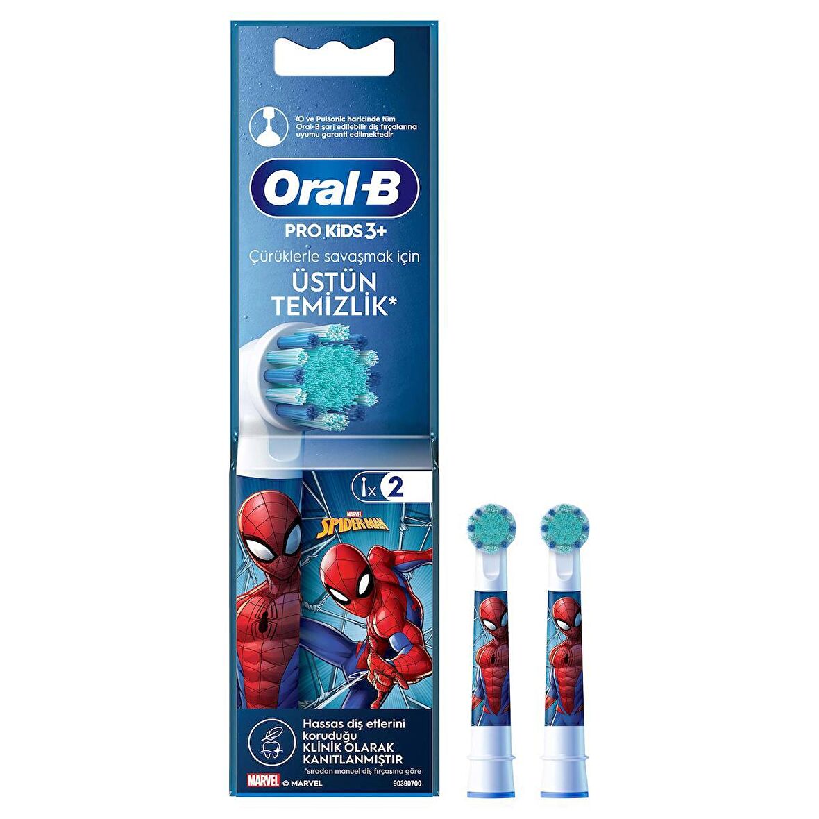 Oral-B Şarjlı Diş Fırçası Yedek Başlığı Spiderman 2 adet ürün