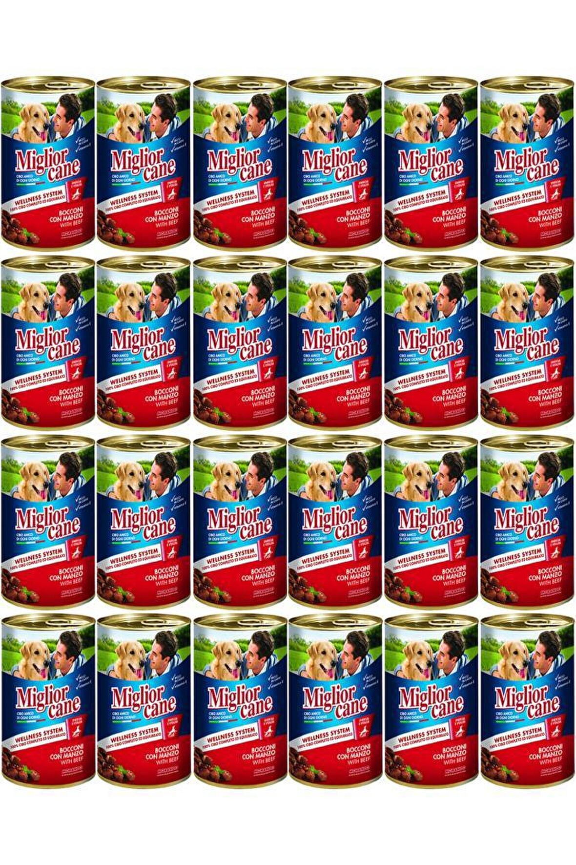 Miglior Cane Prime Biftekli Yavru Yaş Köpek Maması 24x405 gr
