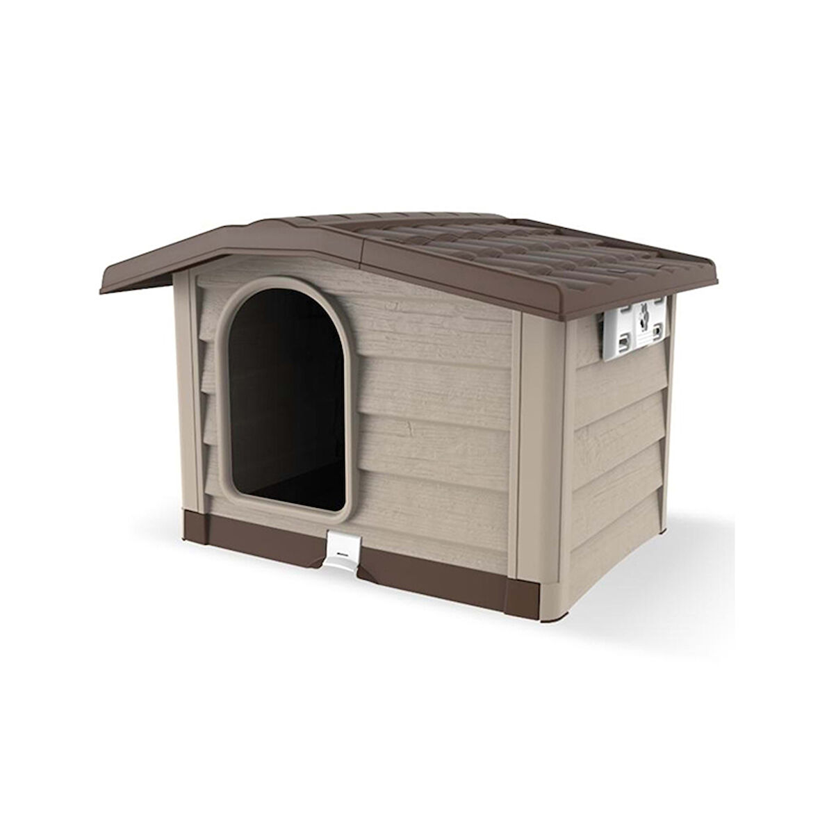 Bama Bungalow Köpek Kulubesi M Bej 89*75*62cm