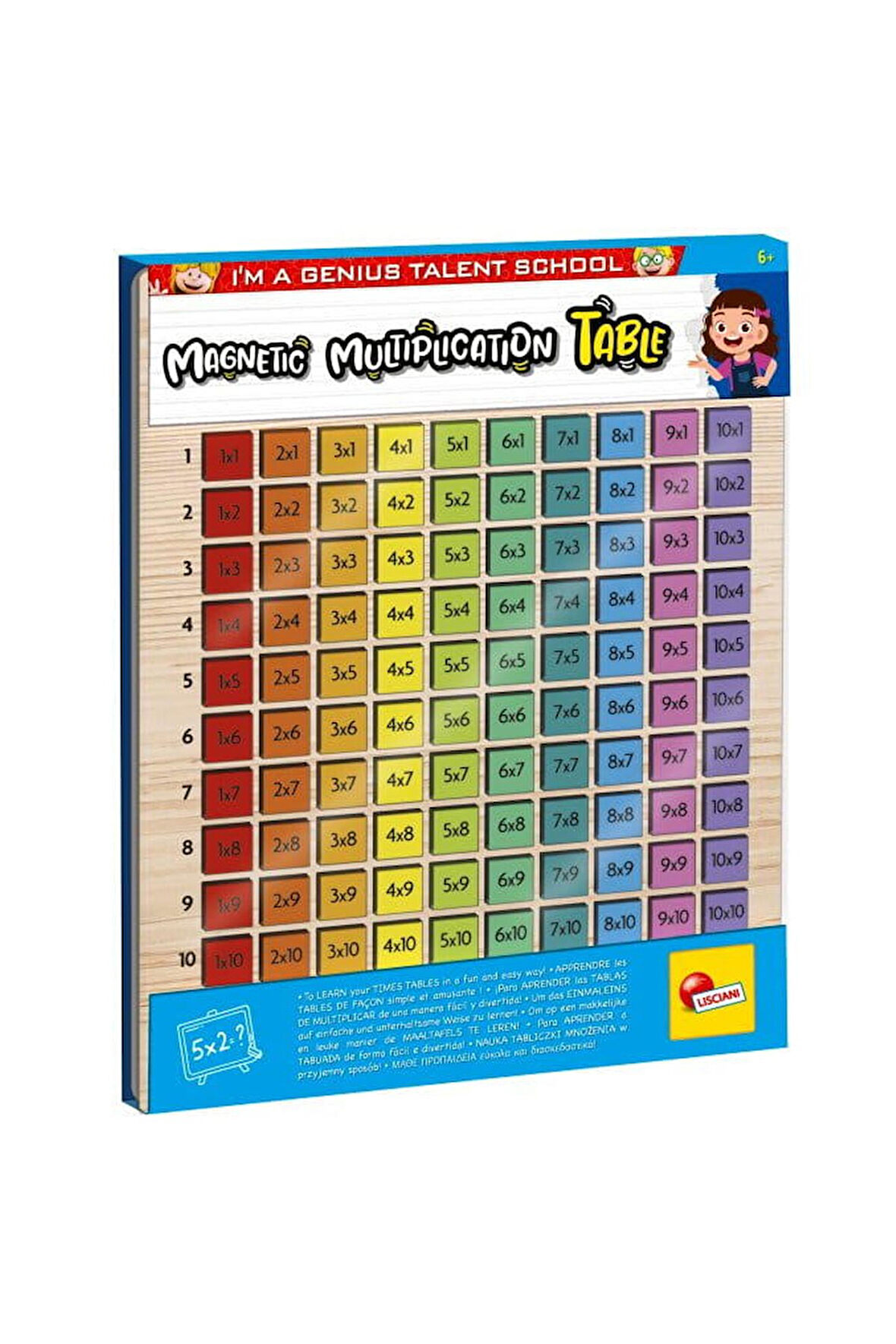 Ahşap Manyetik Çarpım Tablosu Oyuncak En Eğlenceli Matematik Eğitimi