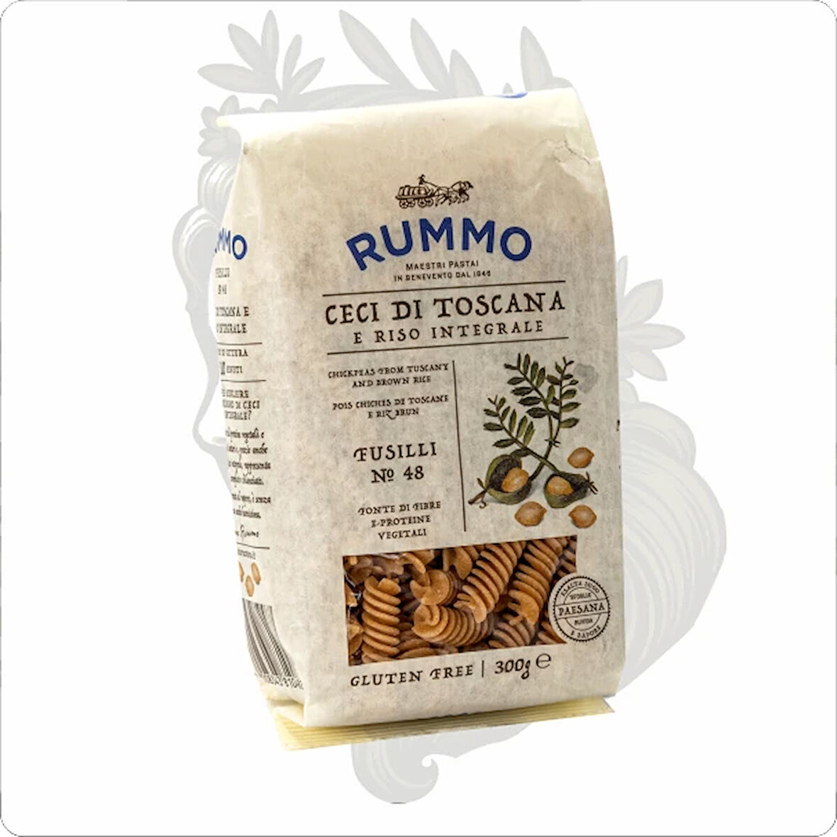 RUMMO FUSİLLİ GLUTENSİZ NOHUTLU KEPEKLİ MAKARNA 300 GR