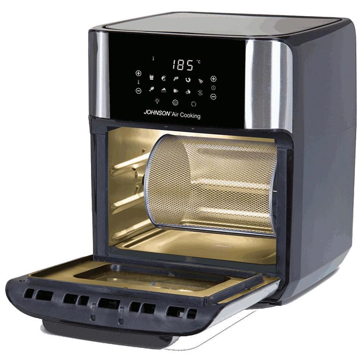 Johnson 7.3 lt Yağsız Airfryer Gri