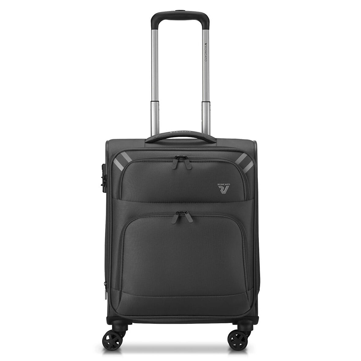 Tanımsız  Unisex Valiz 41306301 Roncato Twin Trolley Cabına 4R Exp. Ryanaır Nero