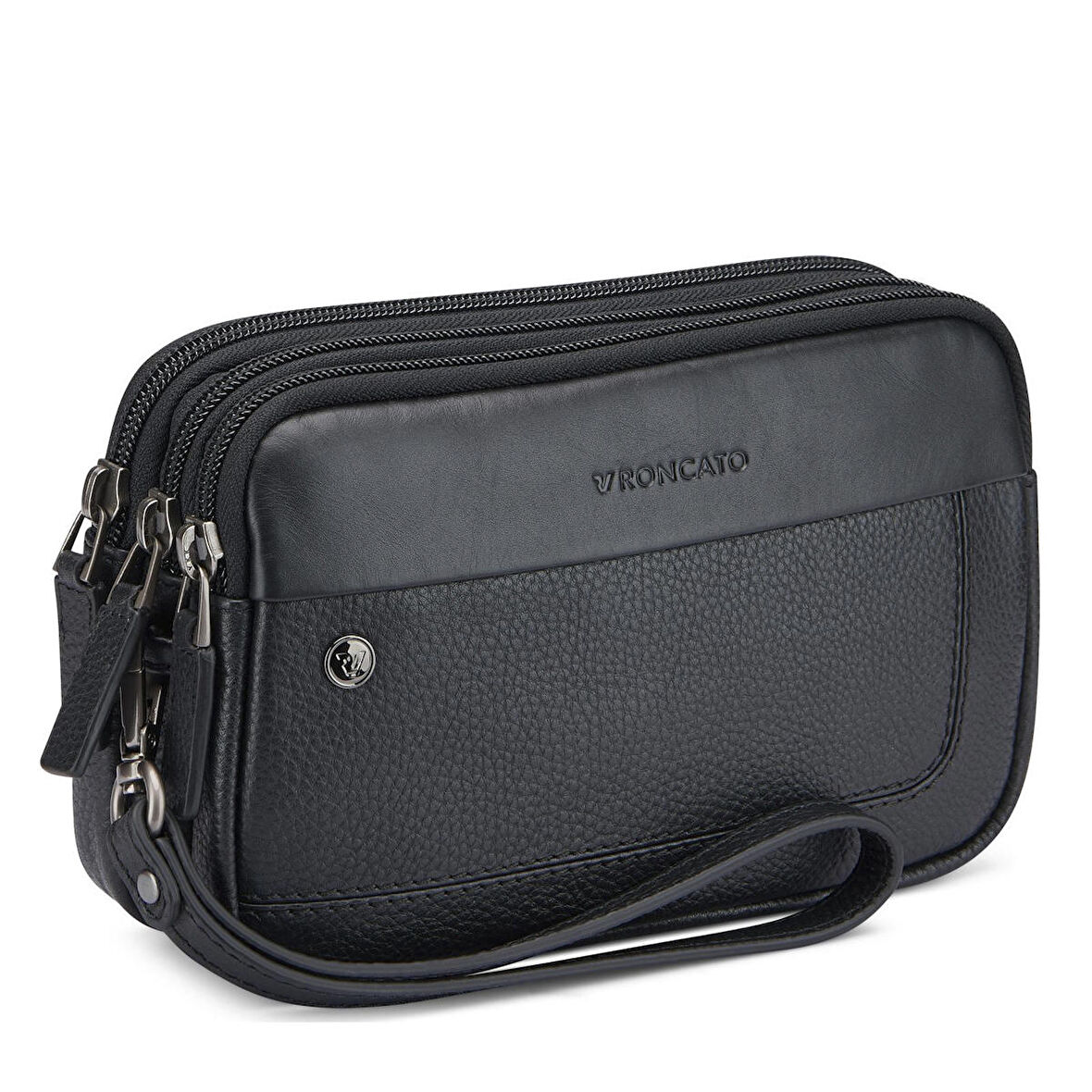 Tanımsız  Erkek El Çantası 41242301 Roncato Alaska Pouch 3 Compartments 21X12X7 Black