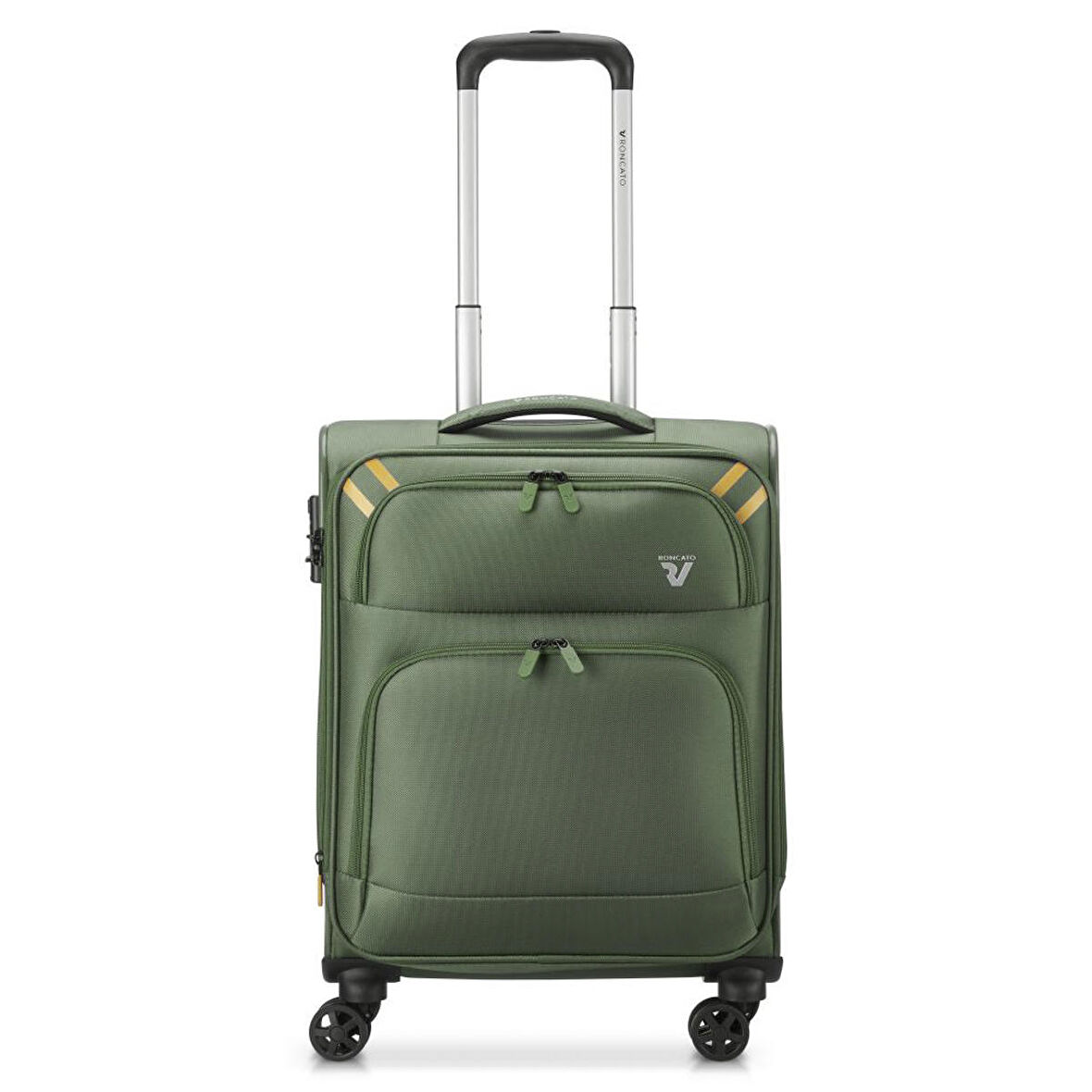 Unisex Valiz 41306357 Roncato Twin Trolley Cabına 4R Exp. Ryanaır V. Militare