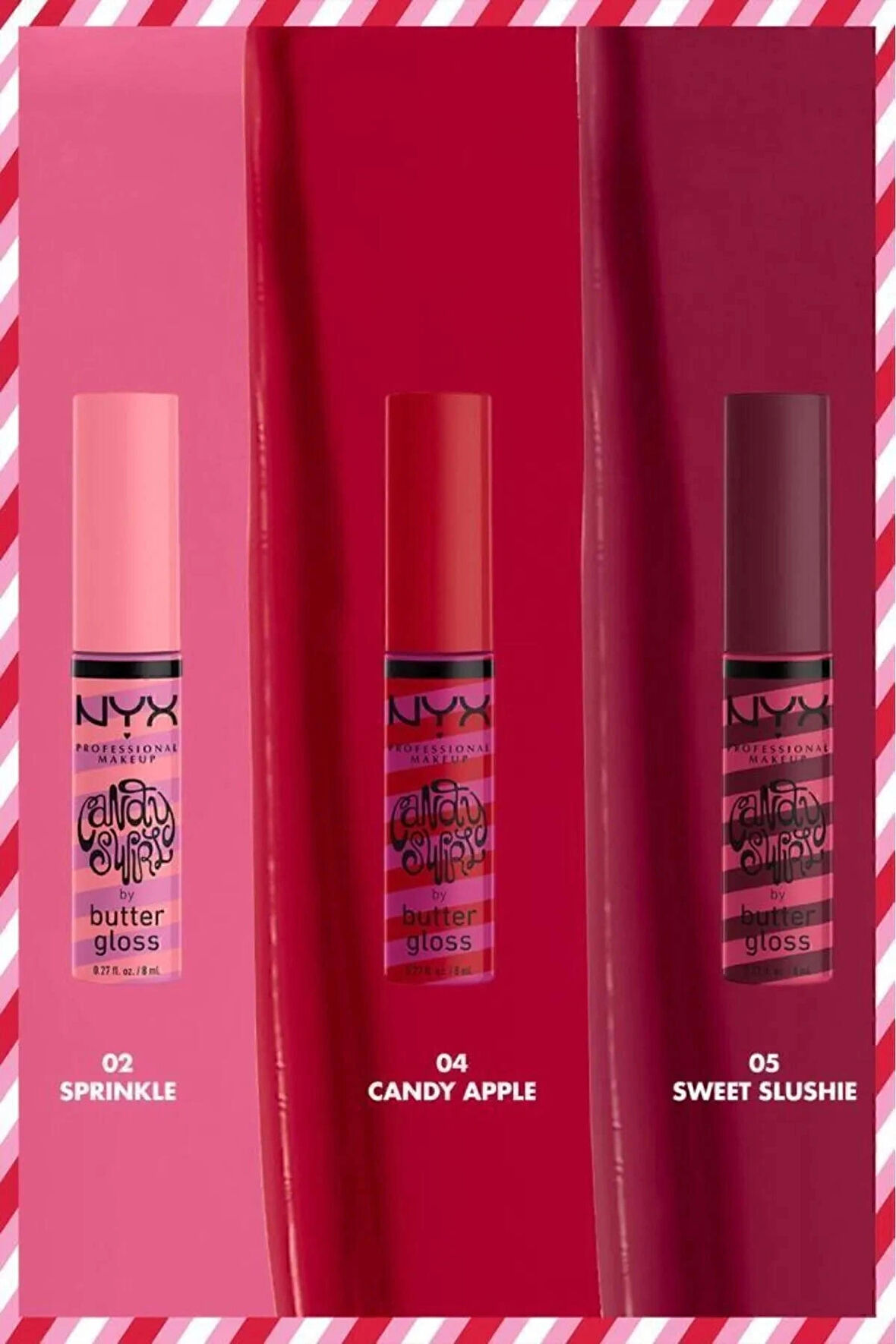 NYX Professional Makeup Butter Gloss Candy Swirl Dudak Parlatıcısı - Sweet Slushie