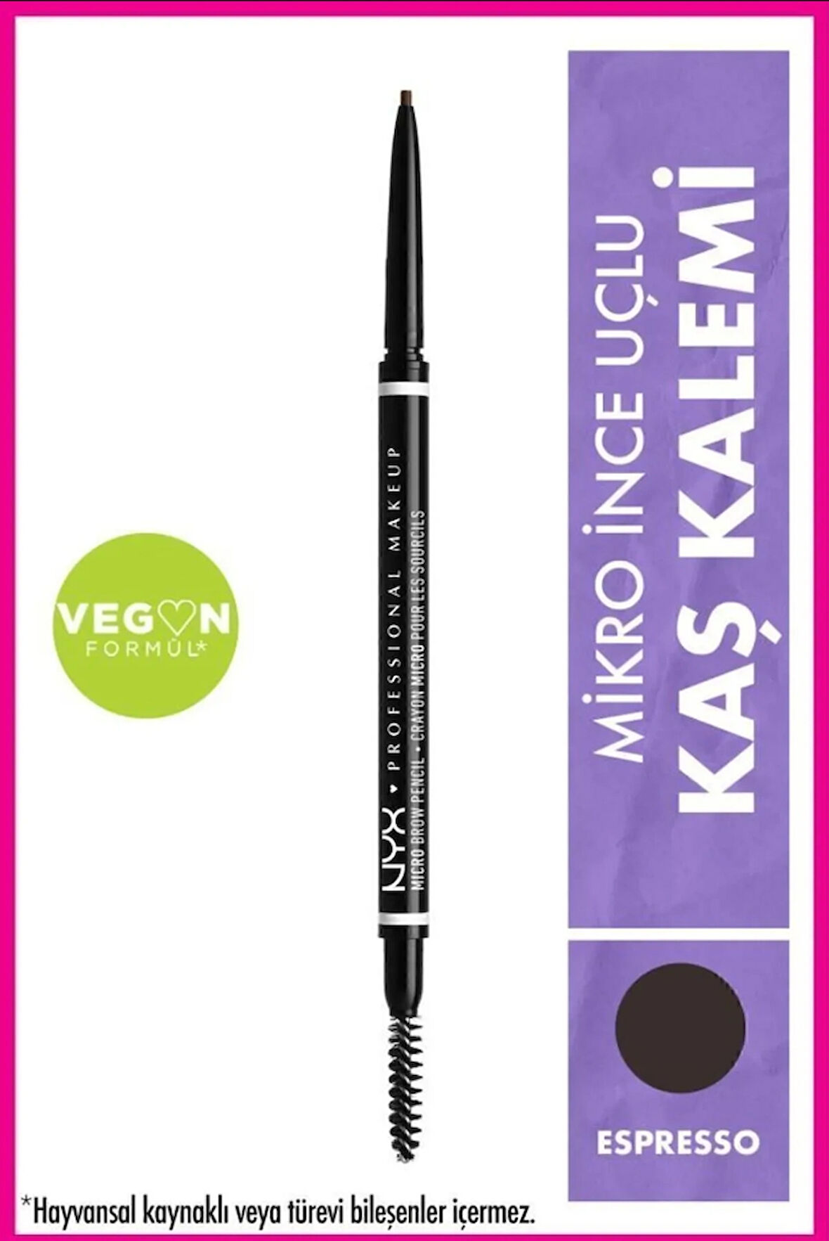 NYX Professional Makeup Ultra İnce Kaş Kalemi - Micro Brow Pencil Espresso 5 g