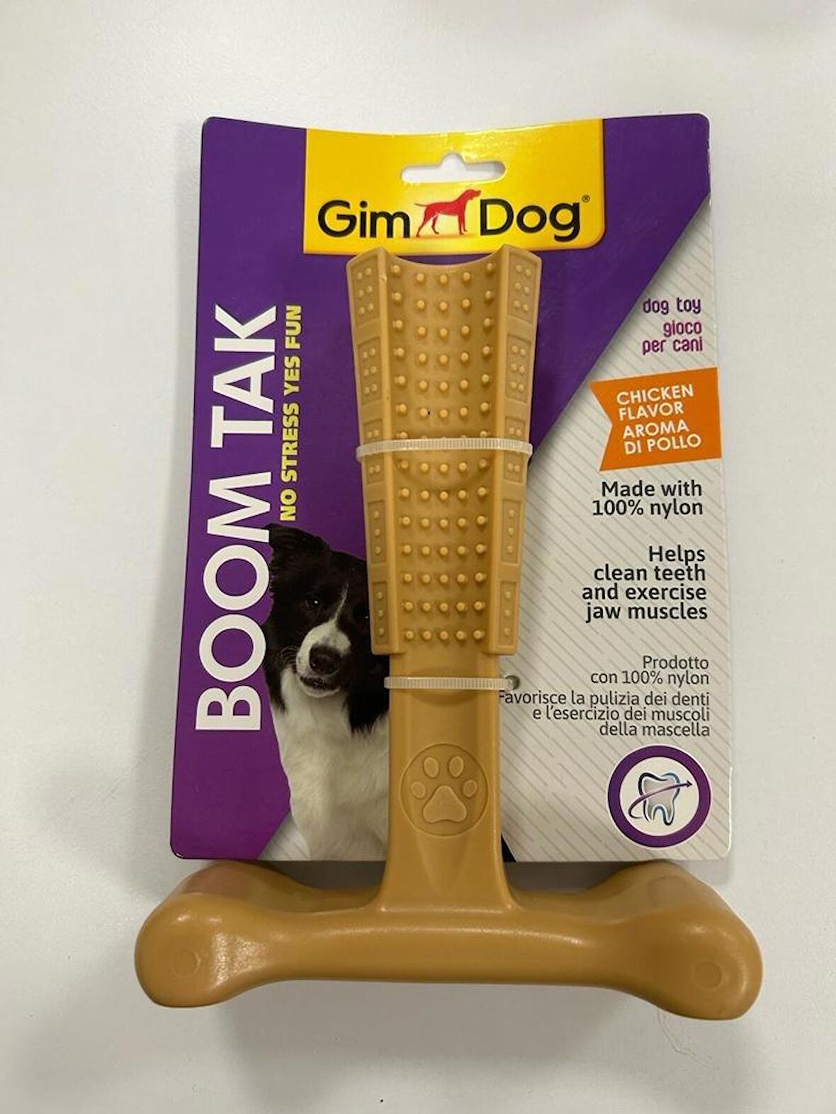 Gimdog Boomtak Tavuk Aromalı Köpek Çiğneme Oyuncağı 17,70 Cm