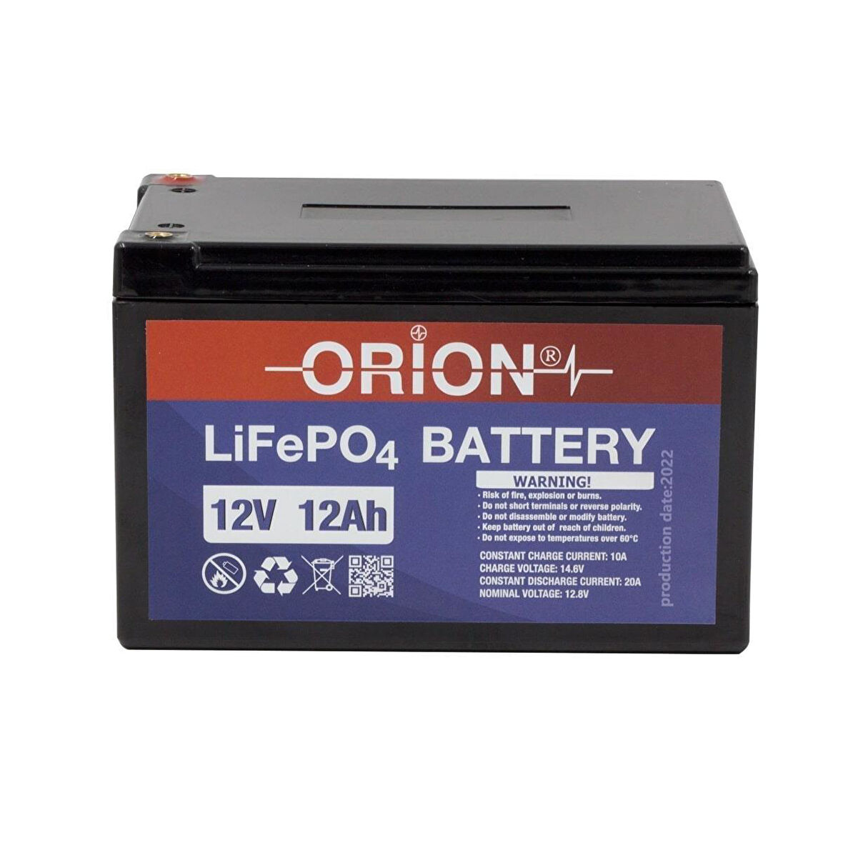 Orion 12V 12Ah LiFePO4 Akü