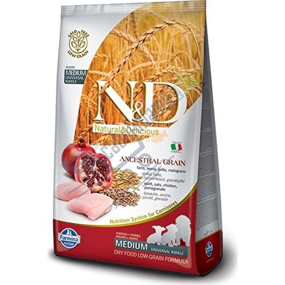 N&D Narlı-Tavuklu Orta - Büyük Irk Yavru Kuru Köpek Maması 2.5 kg