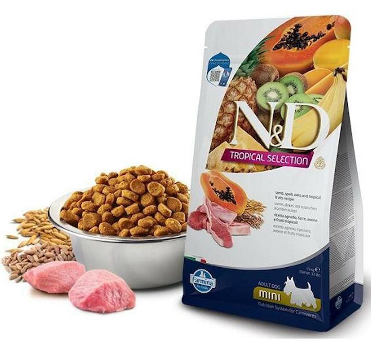 N&D Tropical Kuzulu Mini Irk Yetişkin Köpek Maması 1.5 Kg