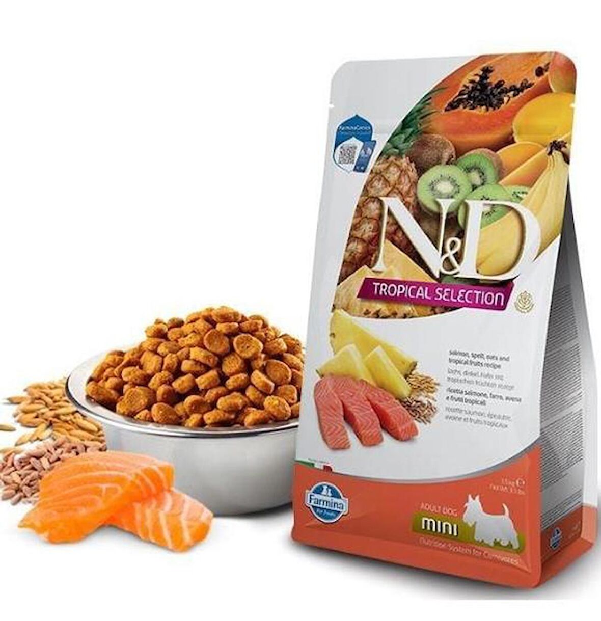 N&D Tropical Somonlu Mini Irk Yetişkin Köpek Maması 1.5 Kg