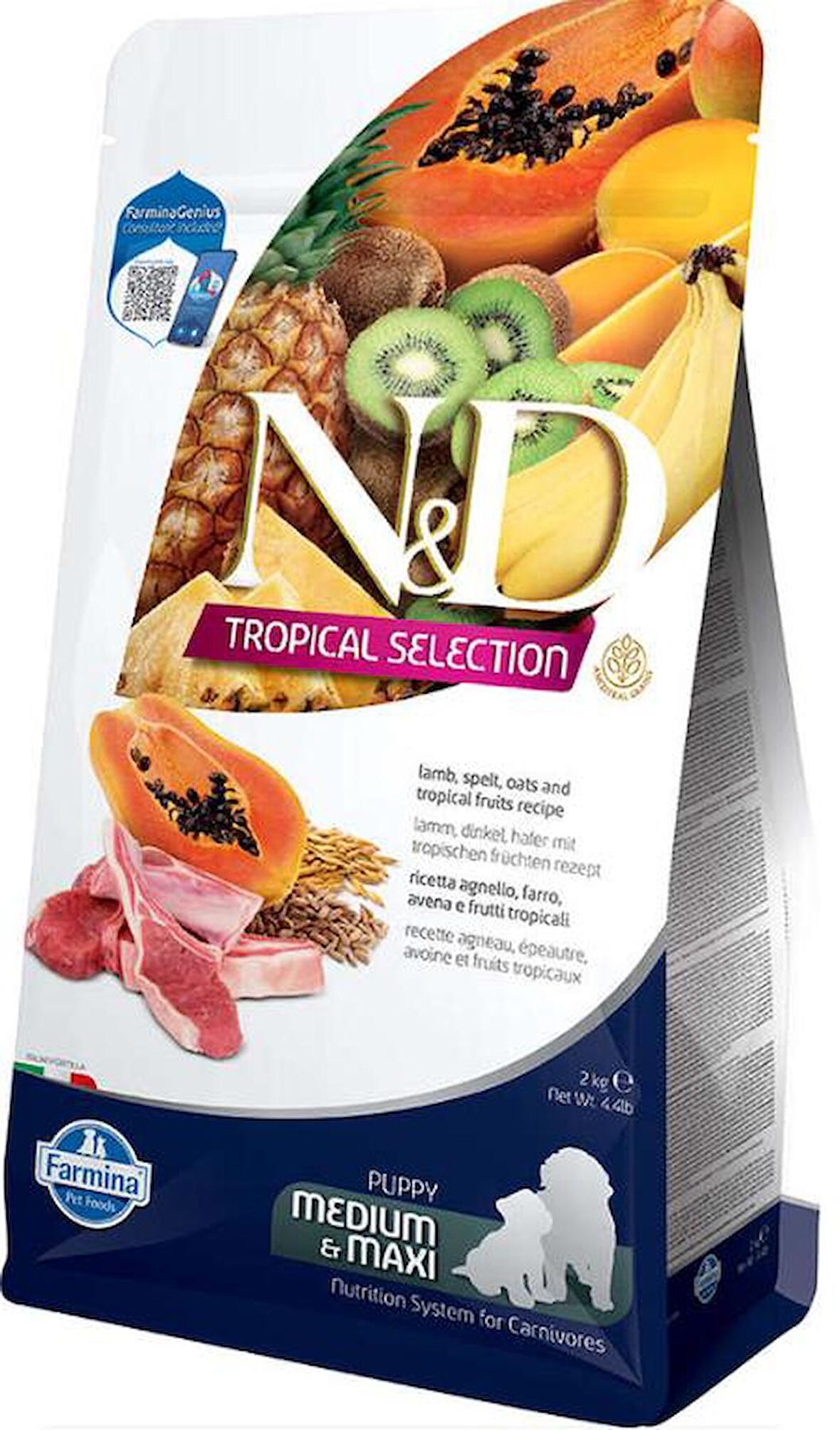 N&D Tropical Kuzulu Orta ve Büyük Irk Yavru Köpek Maması 2 Kg