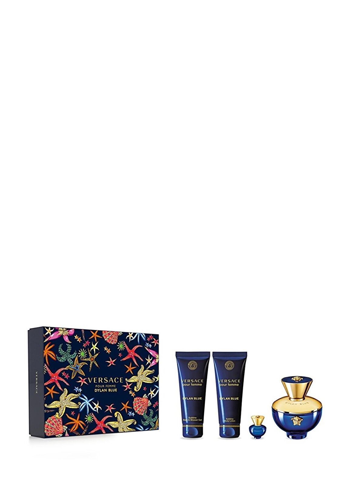 Versace Dylan Blue Pour Femme EDP Xmas Set 23(90ML+SG100ML+BL100ML)