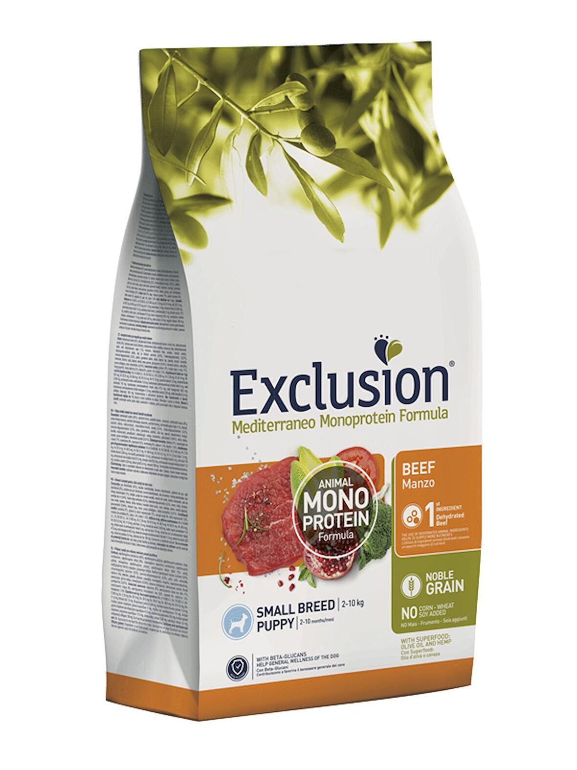 Exclusion Monoprotein Düşük Tahıllı Sığır Etli Küçük Irk Small Breed Yavru Köpek Maması-7 KG