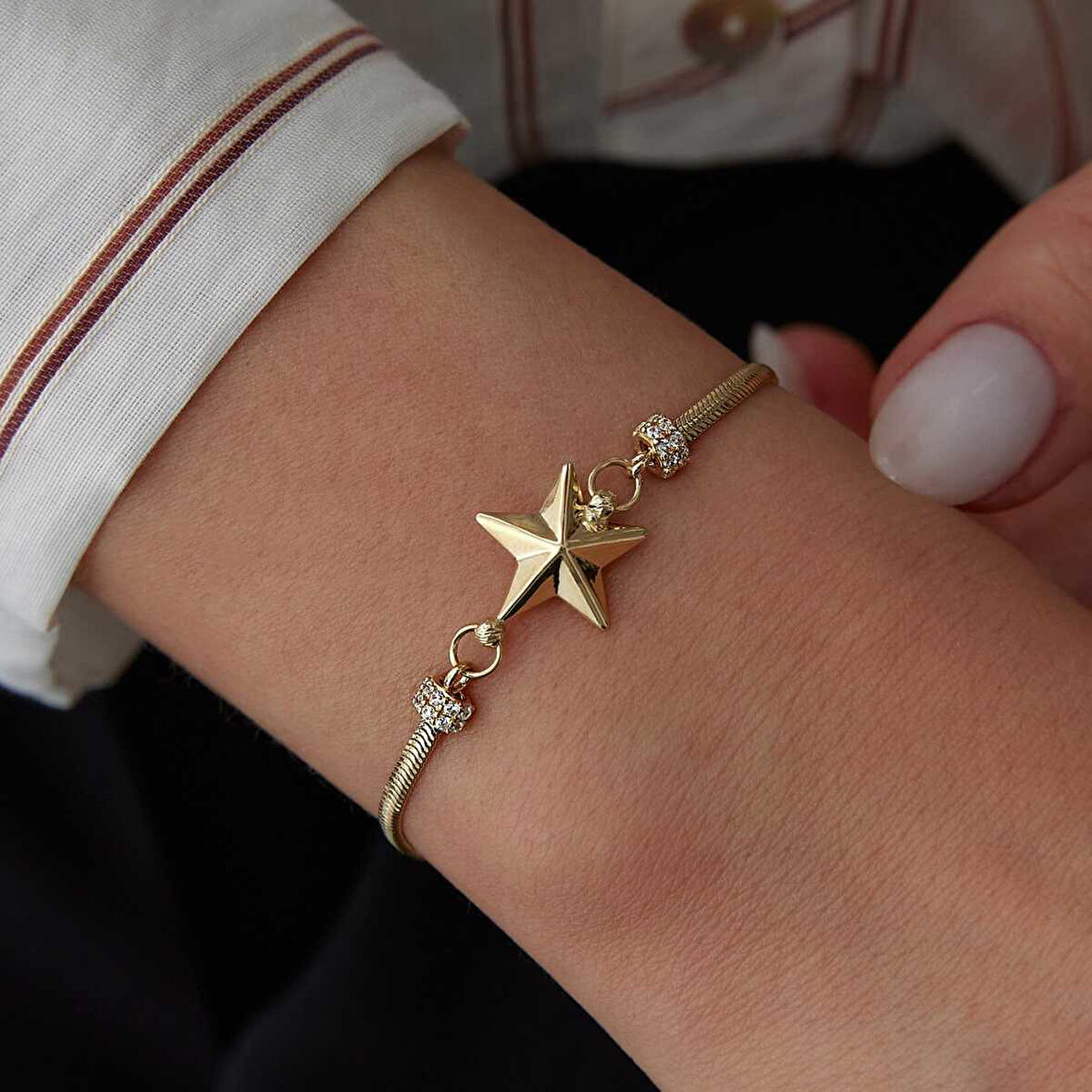 Star Balık Sırtı Zincir Bileklik