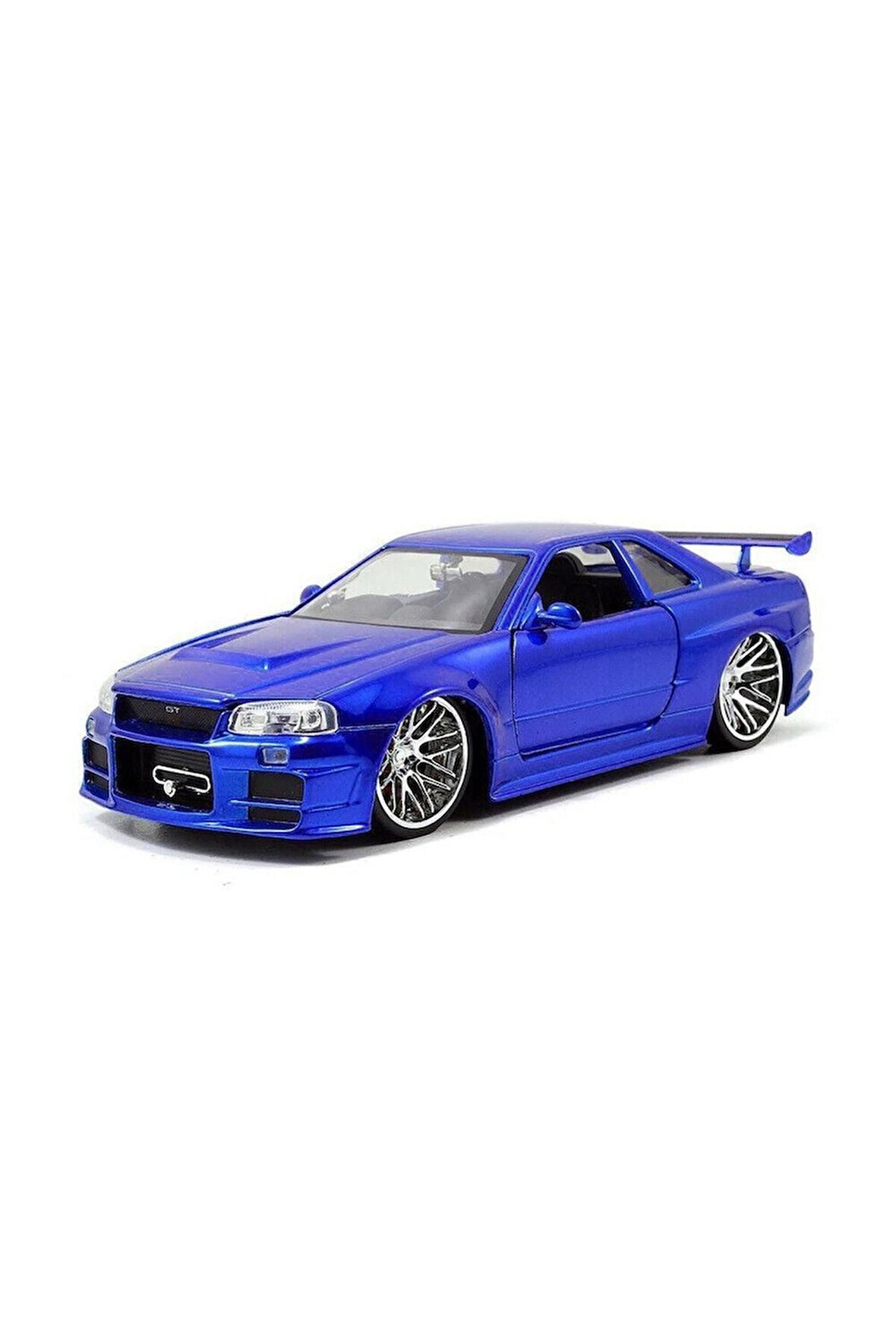 1:24 Hızlı Ve Öfkeli Fast And Furious Brian's Nissan Skyline GT-R [BNR34] Mavi Model Araba