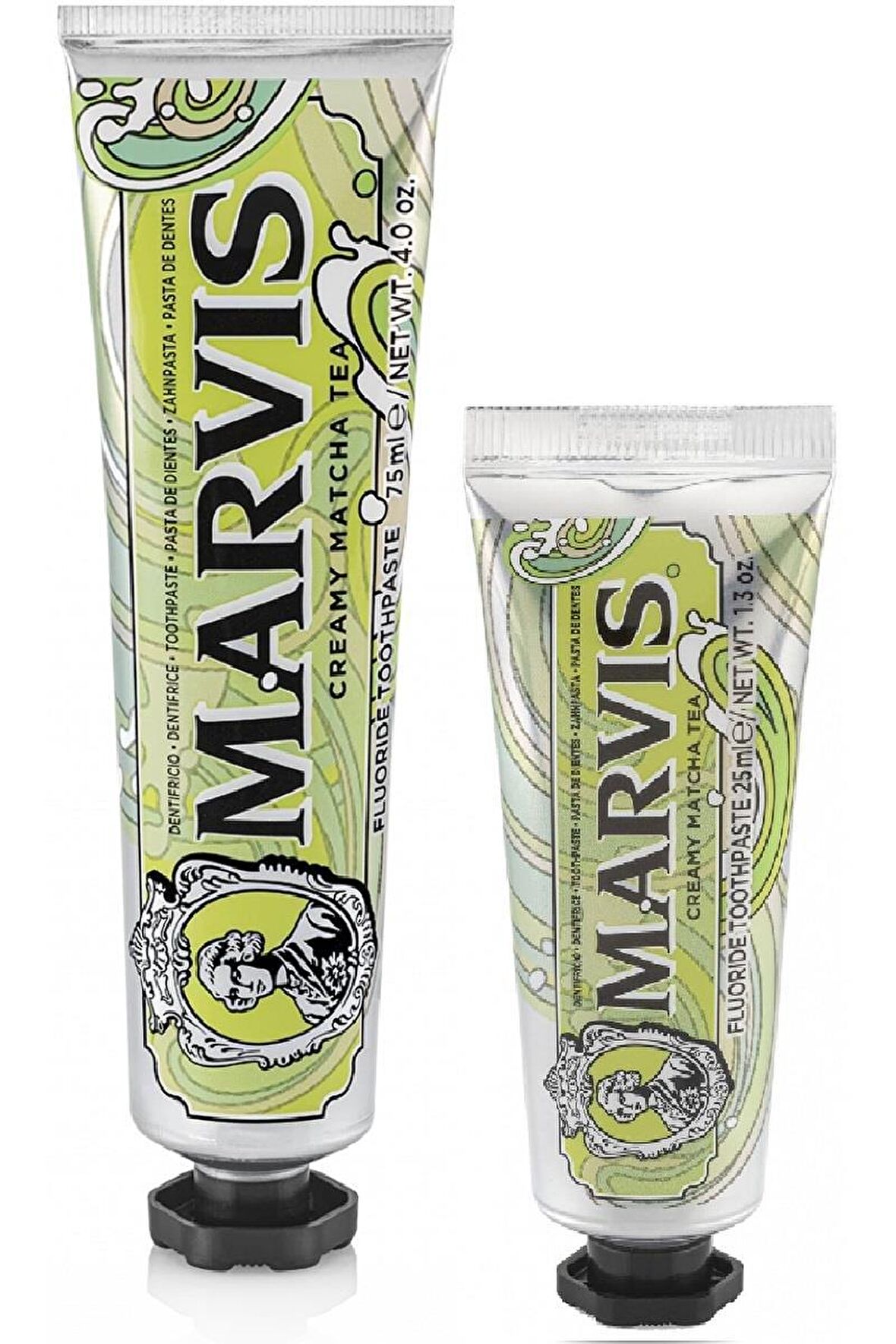 Marvis Creamy Matcha Tea Beyazlatma Doğal Diş Macunu 75 ml & 25 ml Diş Macunu 