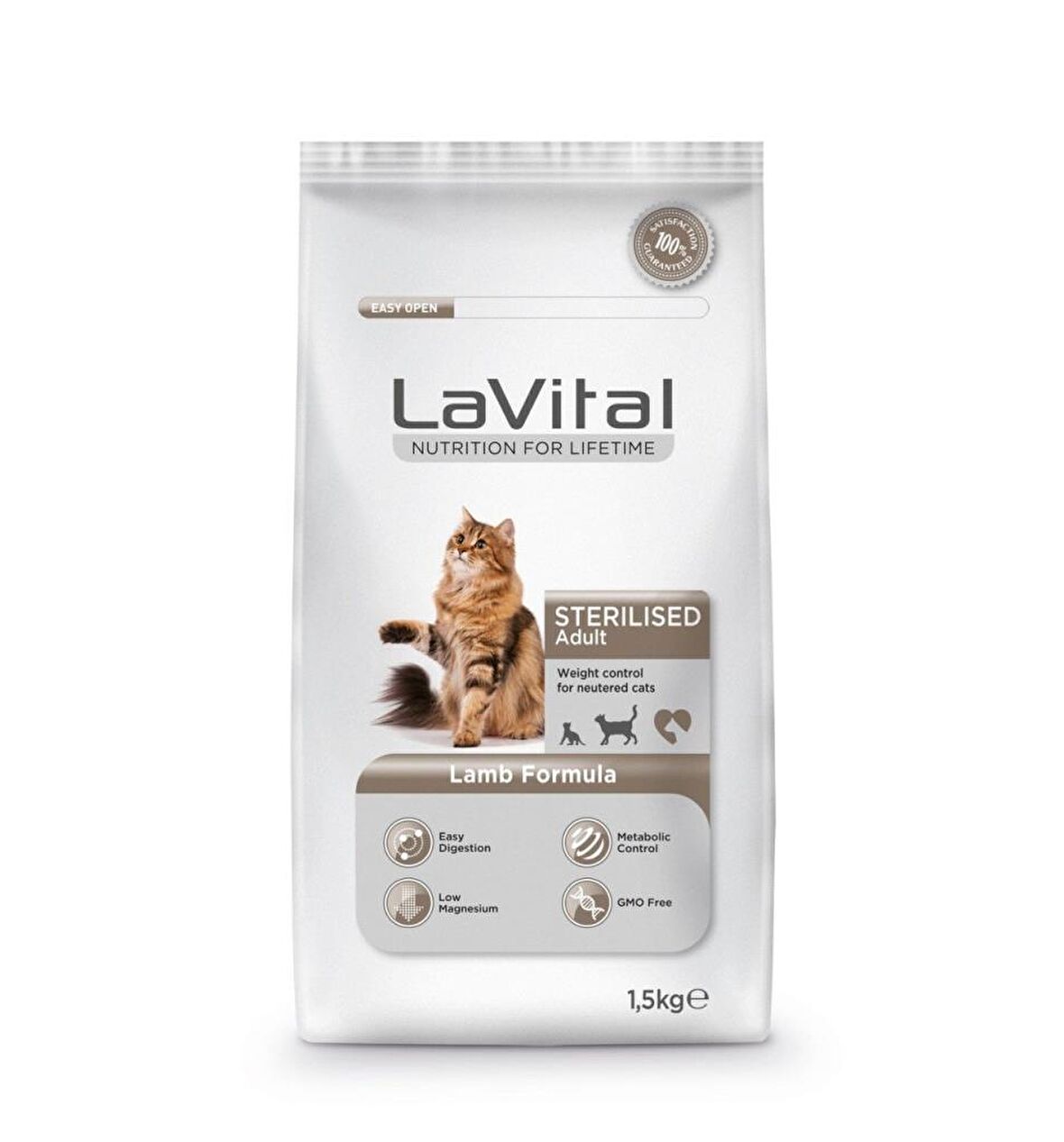 Lavital Sterilised Lamb Kuzulu Kısır Kedi Maması 1,5 Kg