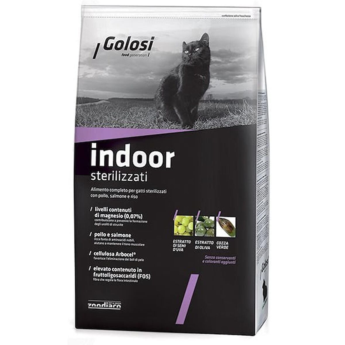 Golosi Indoor Somonlu Pirinçli Kısırlaştırılmış Kedi Maması 7.5 Kg - Farmapets