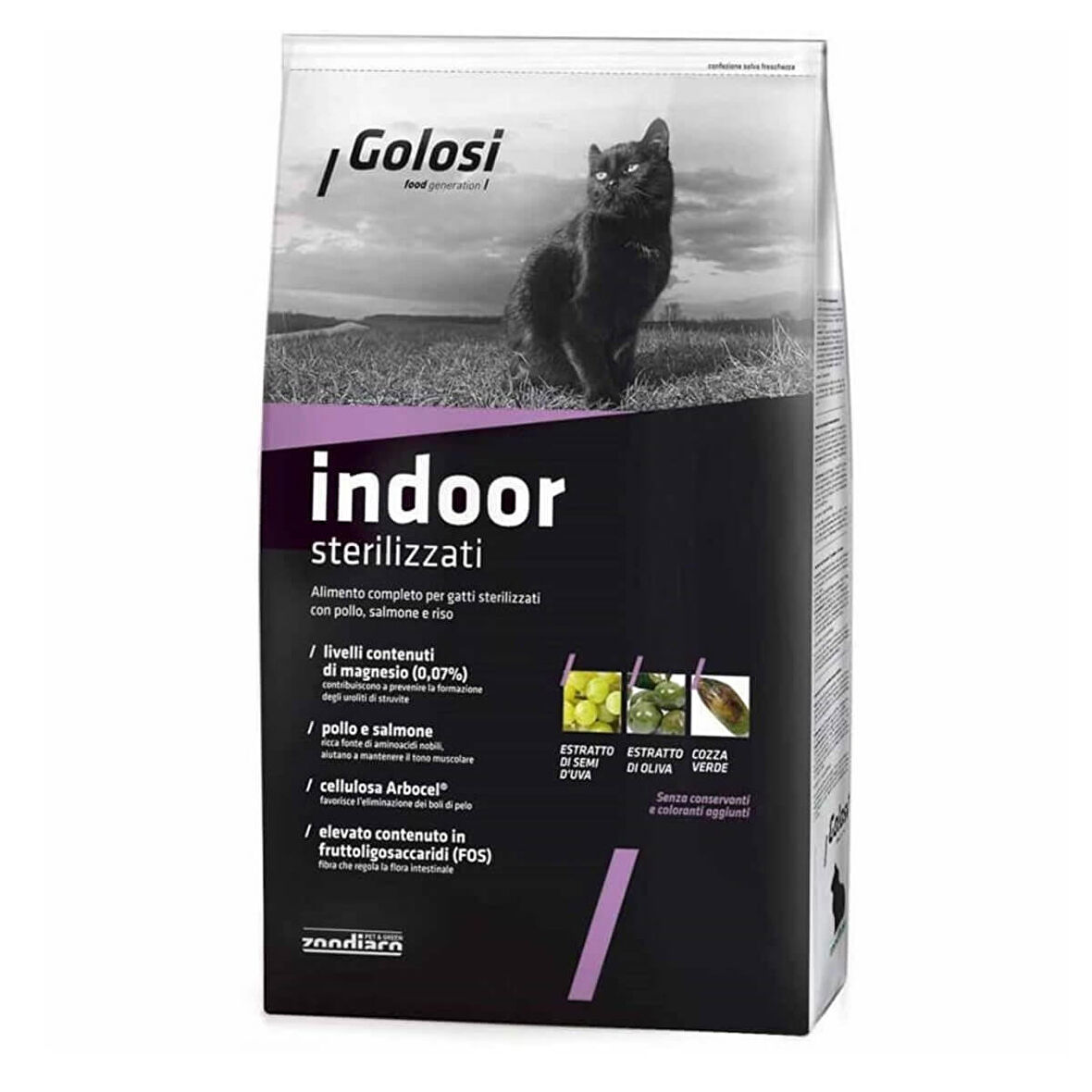 Golosi Indoor Somonlu Pirinçli Kısırlaştırılmış Kedi Maması 20 Kg