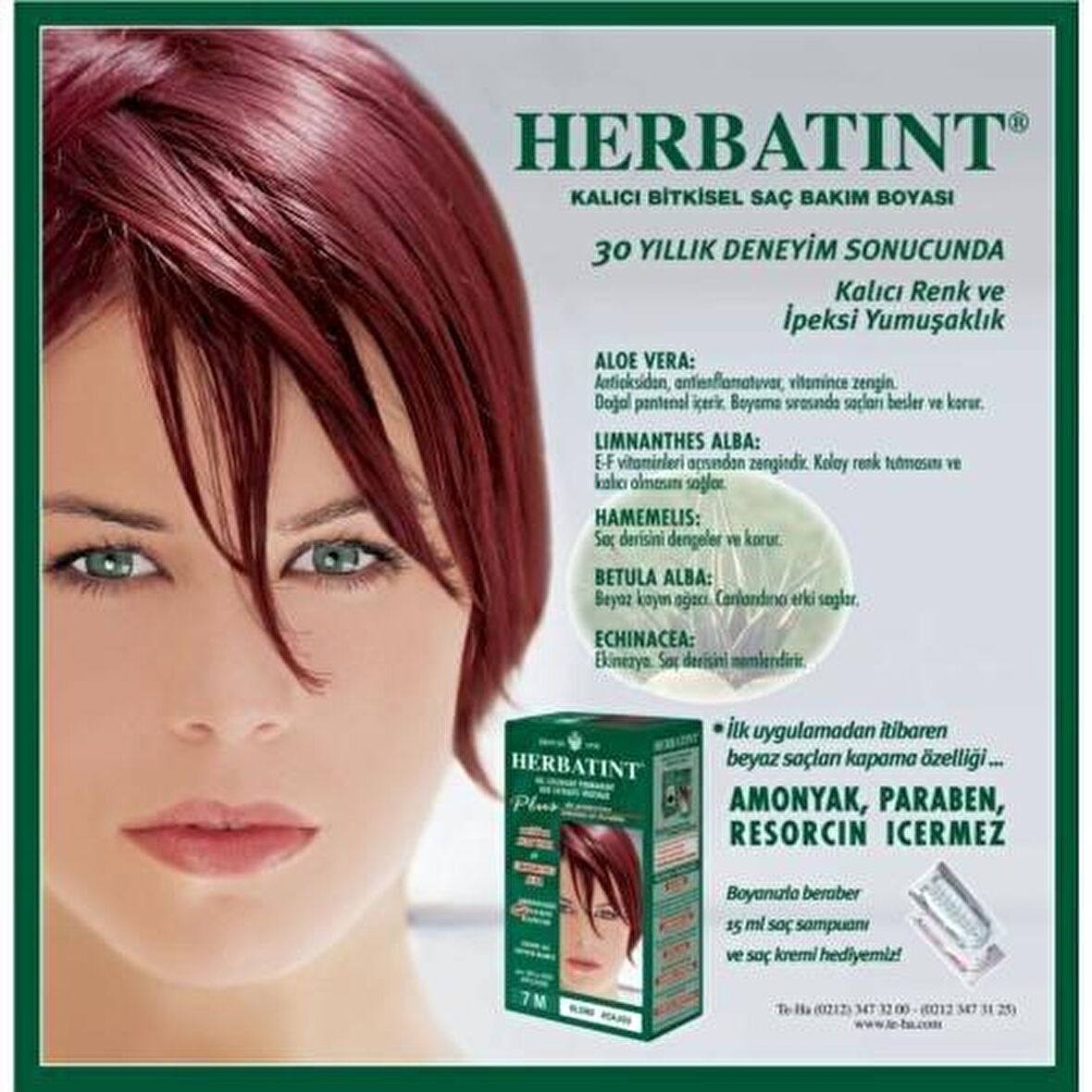 HERBATINT 7C Ash Blonde (Kül Sarı) 150 ml Bitkisel Saç Boyası