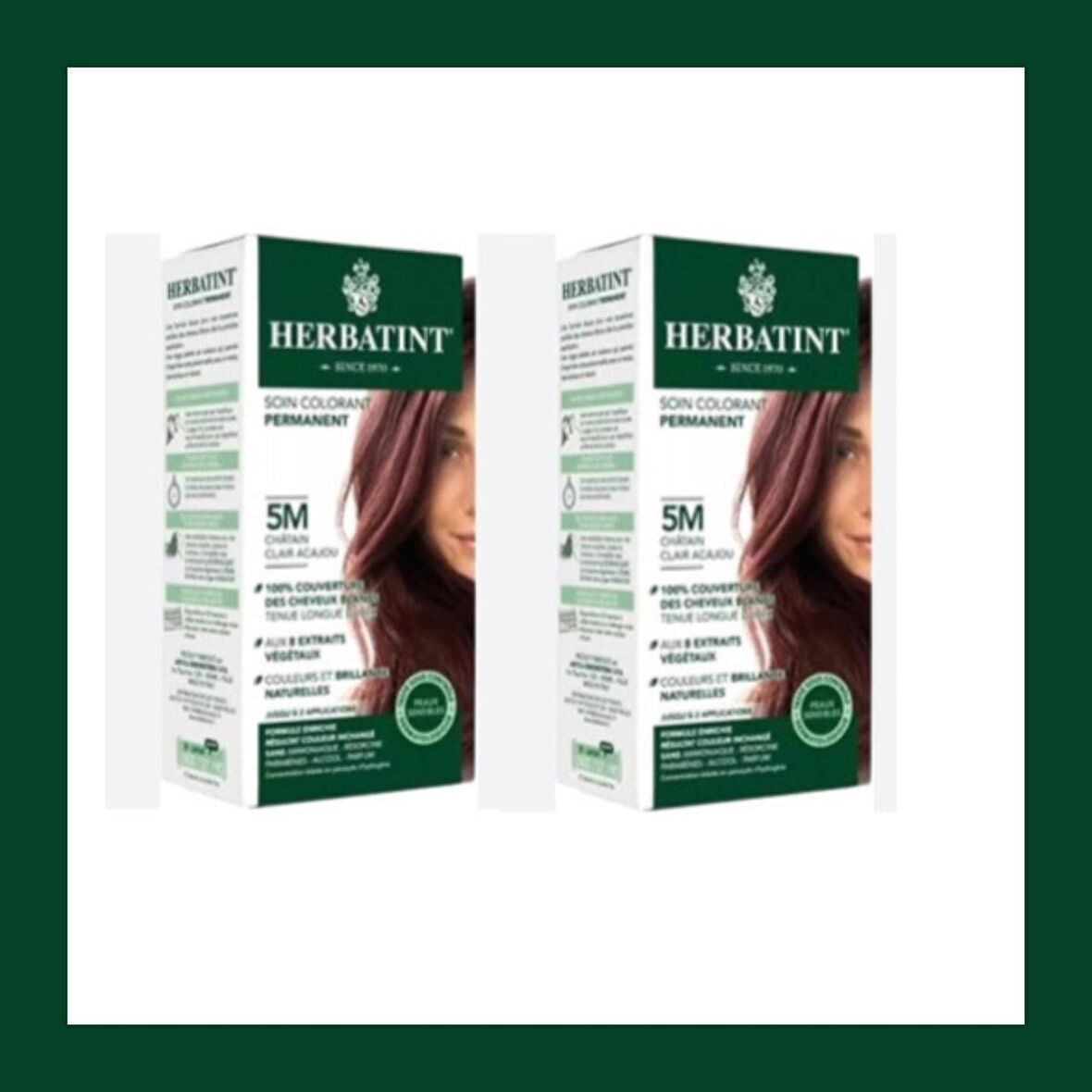 Herbatint 5M Chatain Clair Acajou Açık Kestane 150ml.X 2Lİ