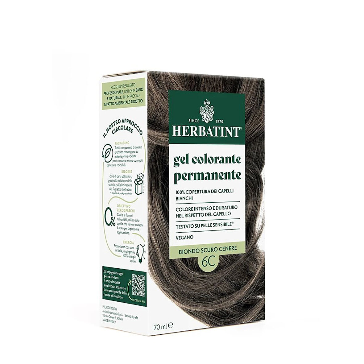 Herbatint Dark Ash Blonde 6C Koyu Küllü Sarı Saç Boyası 170 m