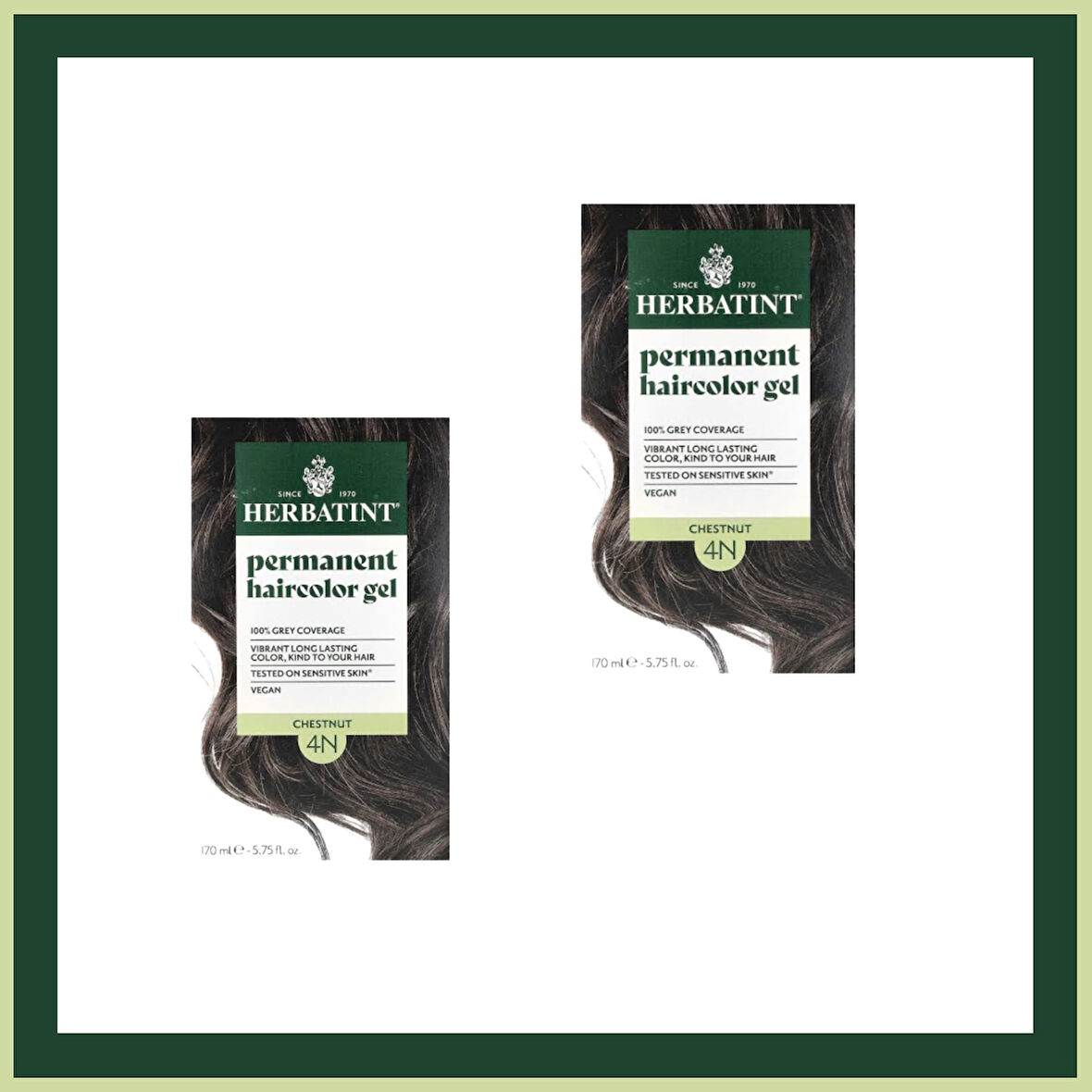 Herbatint 4N Chatain Kestane Saç Boyası 150ml. 2Lİ