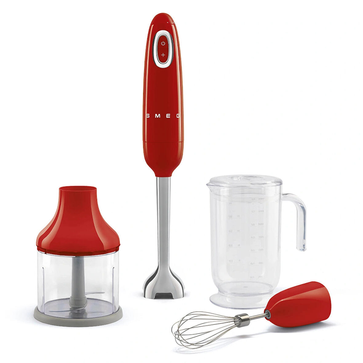 Smeg Kırmızı 50's Style El Blender Seti