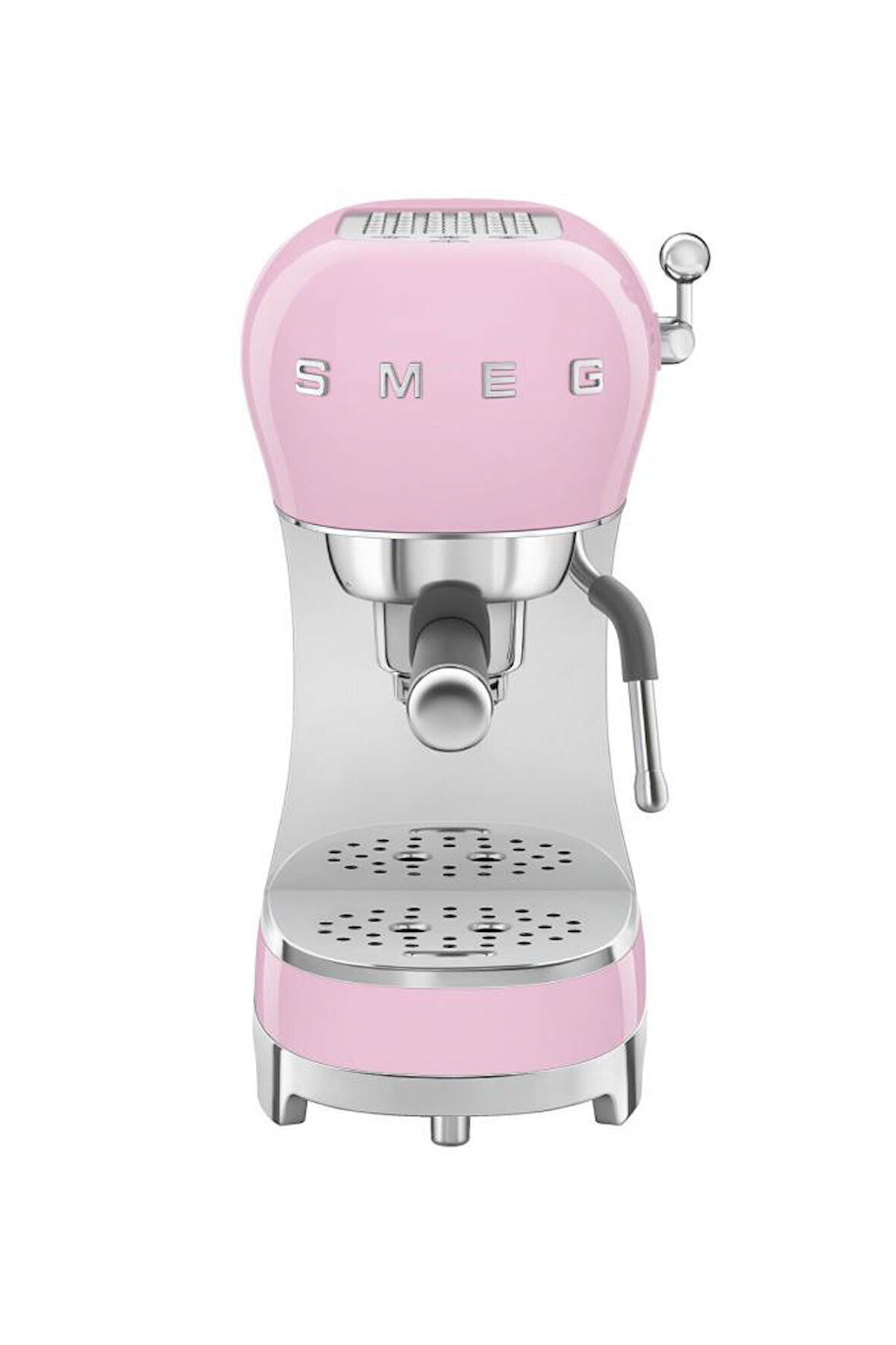 SMEG 50's Style ECF02 Manuel Espresso Kahve Makinesi Pembe