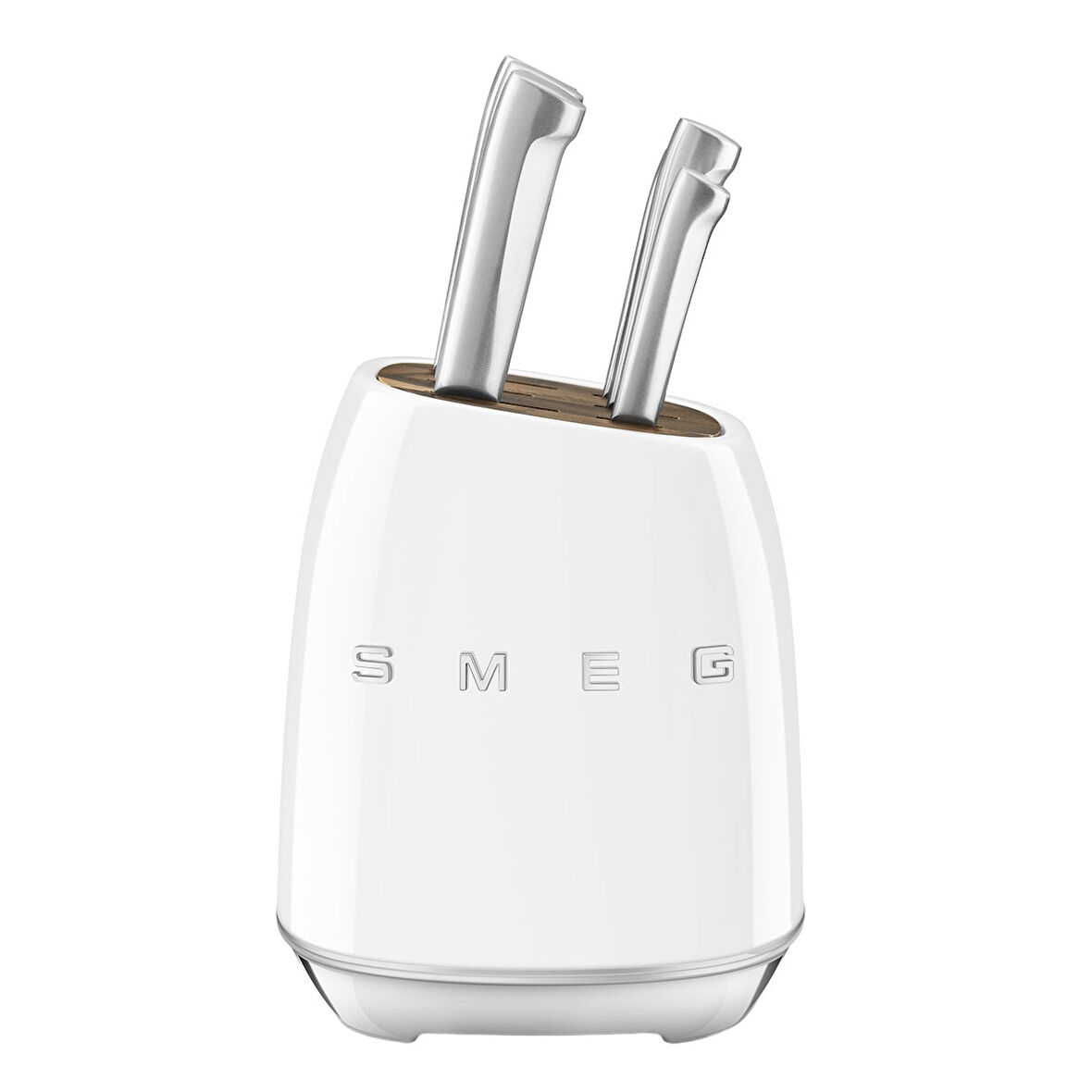 Smeg KBSF02WH 6 Bıçaklı Beyaz Bıçak Bloğu Beyaz