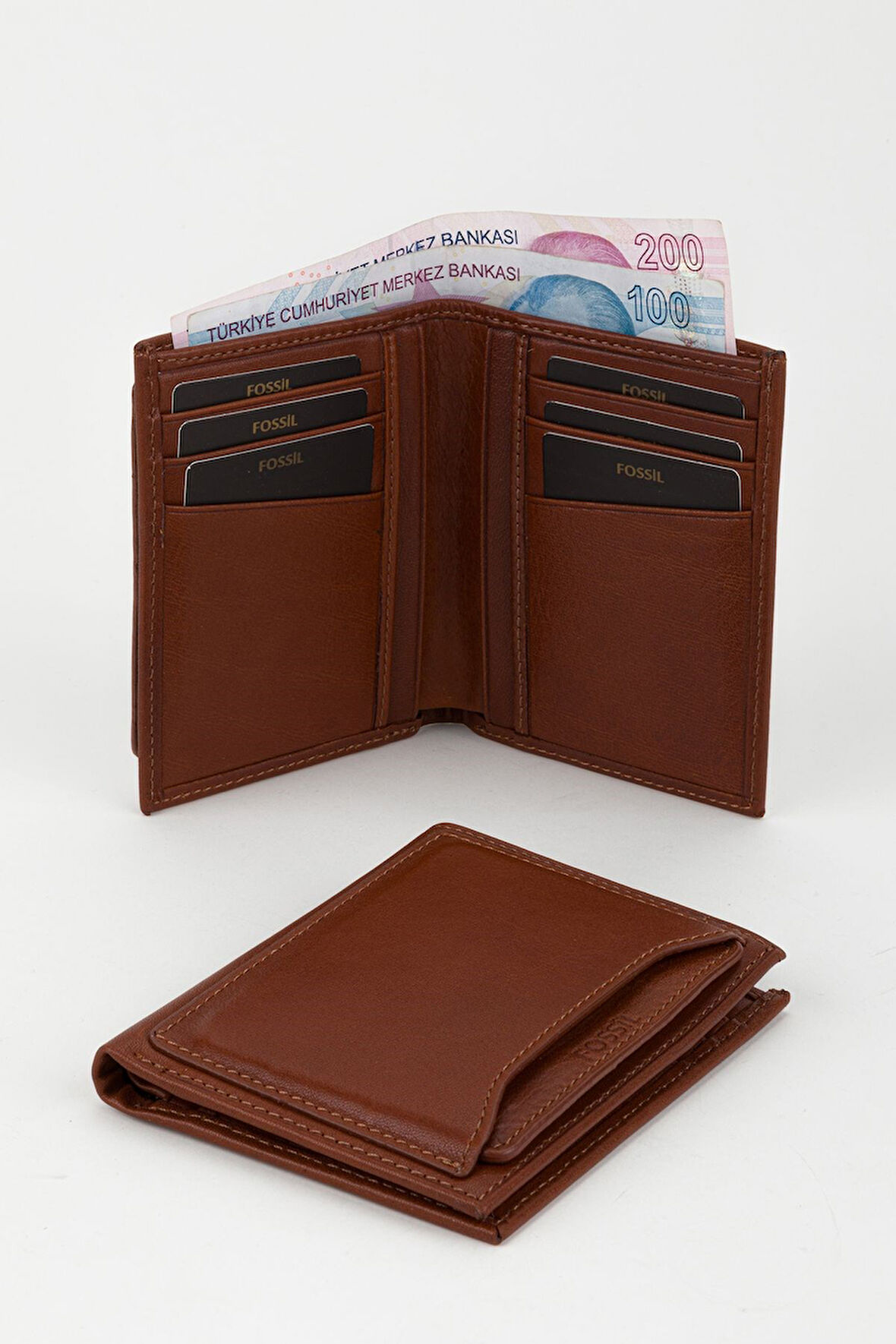 Kutulu Hakiki Deri Ekstra Kartlıklı Siyah Erkek El Portföyü Kartlık Cüzdan