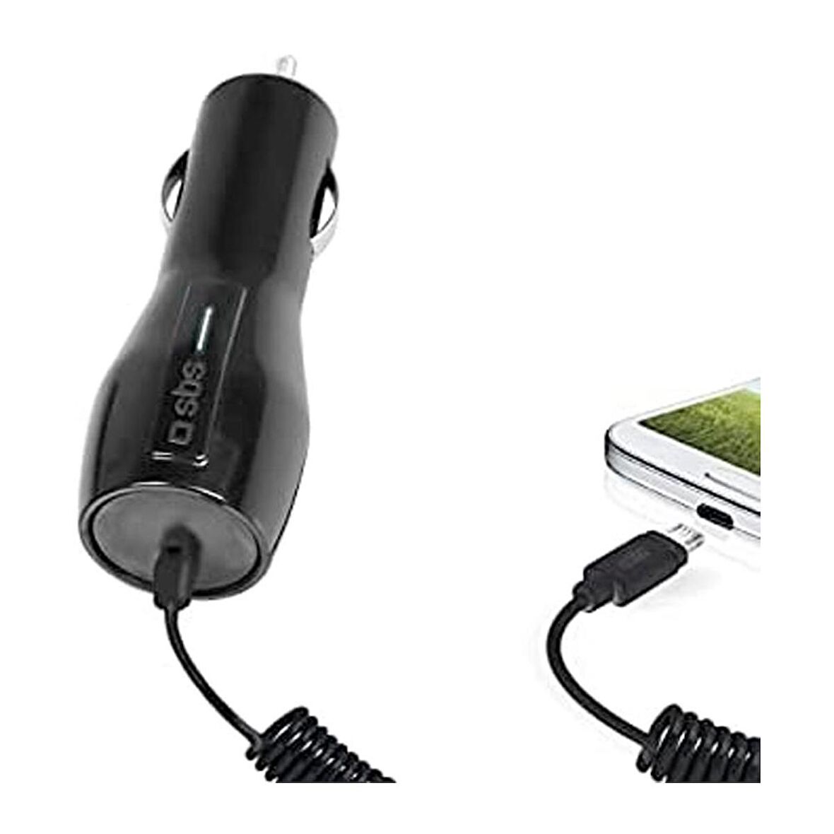 SBS 98977 TEKIOT31Micro1A Araç Şarj Cihazı + 1 Mt Mikro USB + 1000 Ma Şarj Aleti Siyah Şarj Kiti