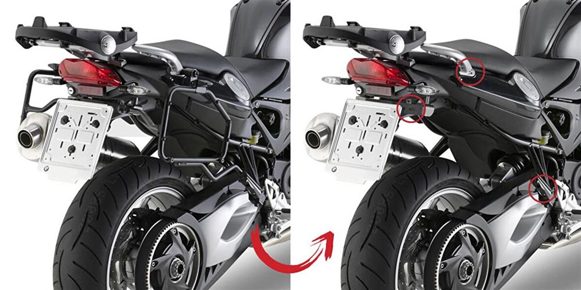 Givi PLR5109 BMW F 800GT (13-17) Yan Çanta Tasiyici