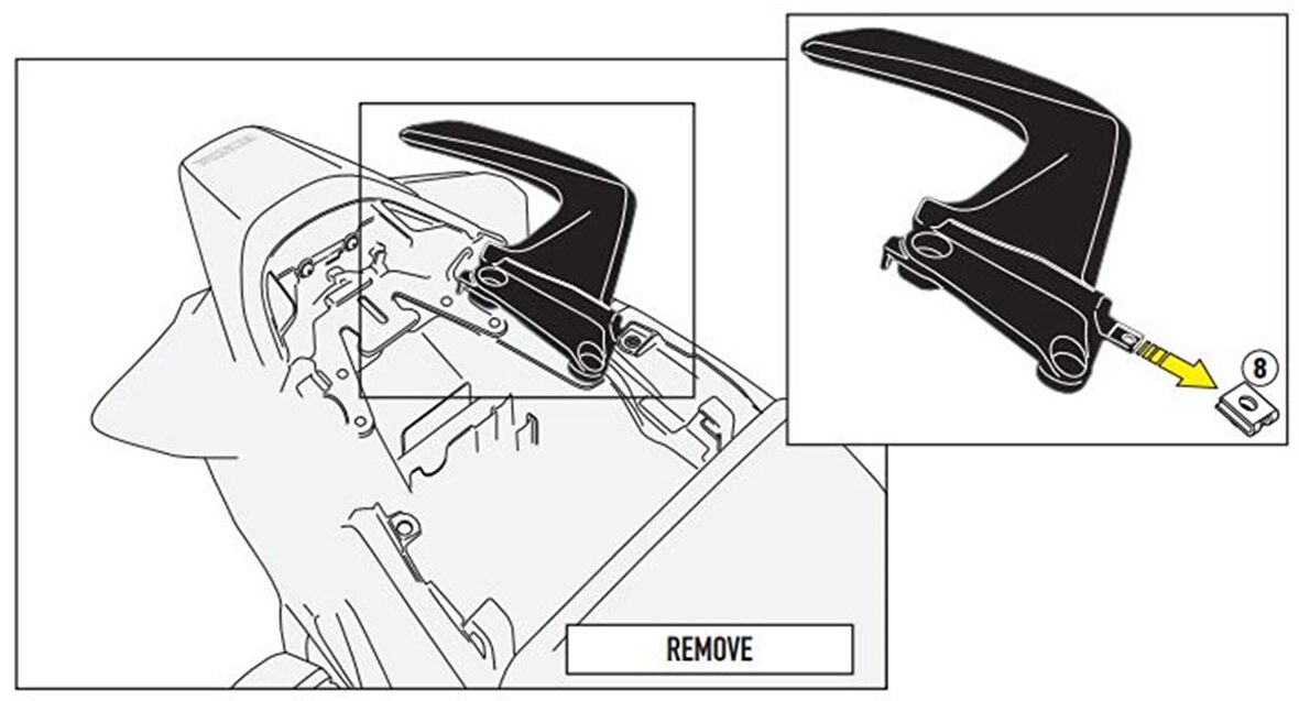 Givi 1132KIT HONDA VFR 800 F (14-20) Yan Çanta Tasiyici Baglanti Kiti