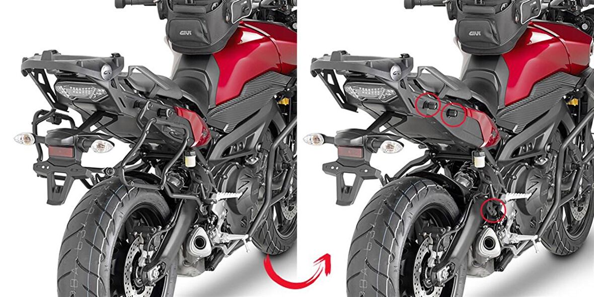 Givi PLXR2122 YAMAHA TRACER 900 (15-17) Yan Çanta Tasiyici