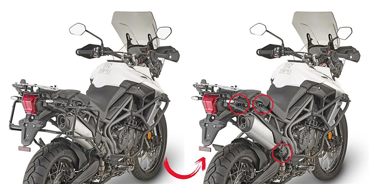 Givi PLR6413 TRIUMPH TIGER 800 XC - 800 XR (18-19) Yan Çanta Tasiyici
