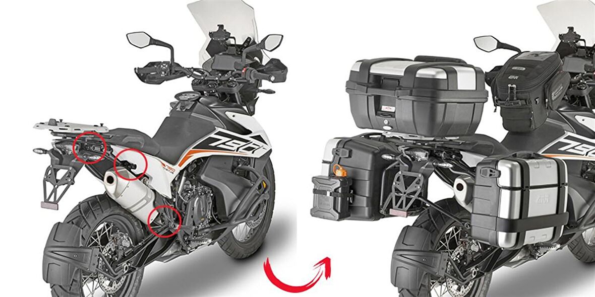 Givi PLOR7710MK KTM 790 ADVENTURE (19-20) - ADVENTURE R (19-20) Yan Çanta Tasiyici