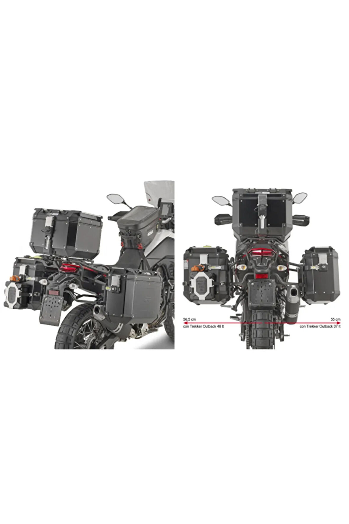 Gıvı Plo2145cam Yamaha Tenere 700 (19-21) Yan Çanta Taşıyıcı