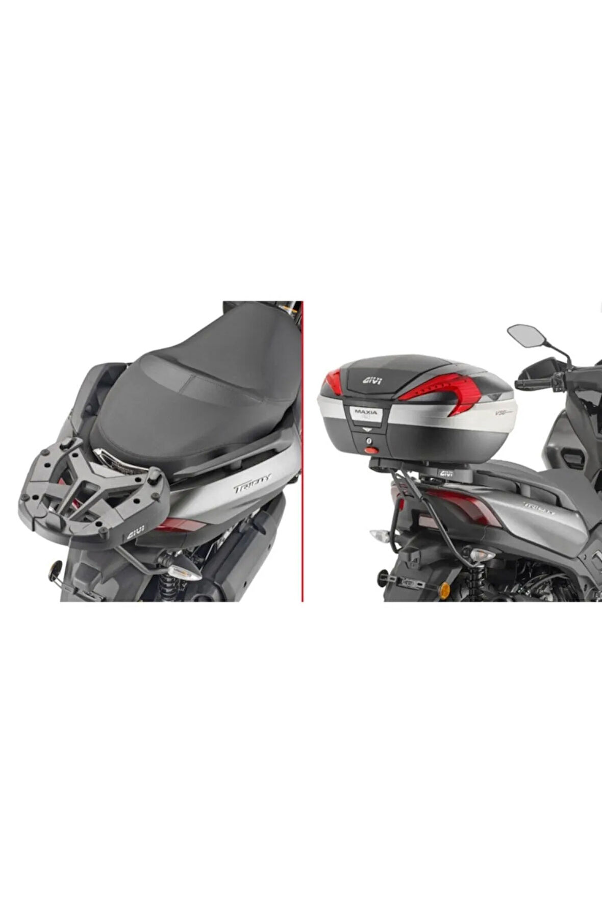 Gıvı Sr2150 Yamaha X-max 125 (18-22) - X-max 250-300 (17-22) - X-max 400 (18-21) Arka Çanta Taşıyıcı