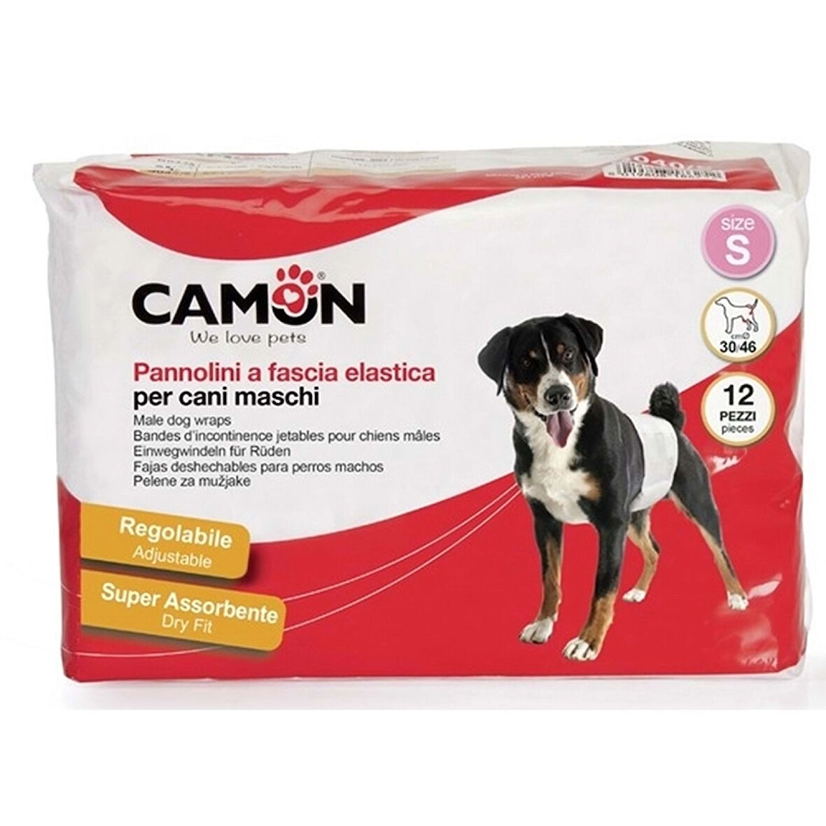 Camon Erkek Köpek Lastikli Bez L Beden: Sızdırmaz, Ayarlanabilir ve Konforlu