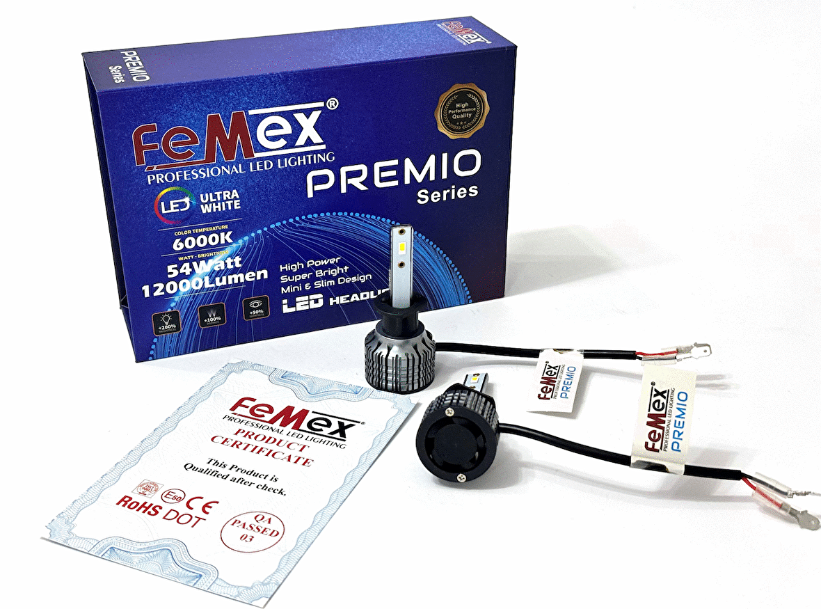 Renault MEGANE 2 Led Xenon Uzun Far Ampulu FEMEX Premio H1