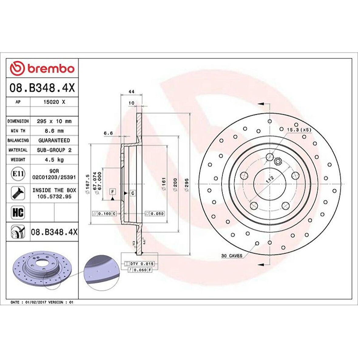 FREN DISKI ARKA ( MERCEDES W117-W156-W176-W246  ) DELIKLI