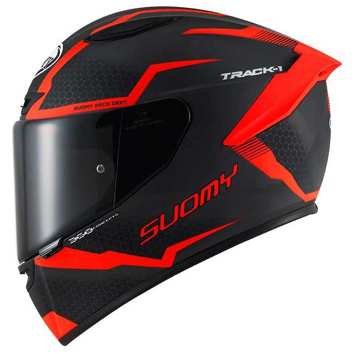 SUOMY TRACK-1 KASK REACTION MAT ANTRASİT KIRMIZI