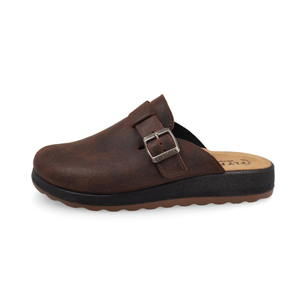 FlyFlot  Erkek Terlik/ Panduf ( Ev ) 52 722 UL Fly Flot LEATHER MAN SLIPPER 2507-Dark Brown