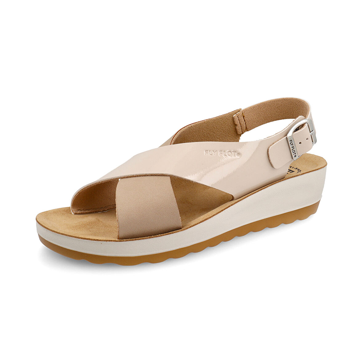 FlyFlot  Kadın Sandalet 42 G61 3C  Fly Flot Sandal TRENDY 6309-Beige