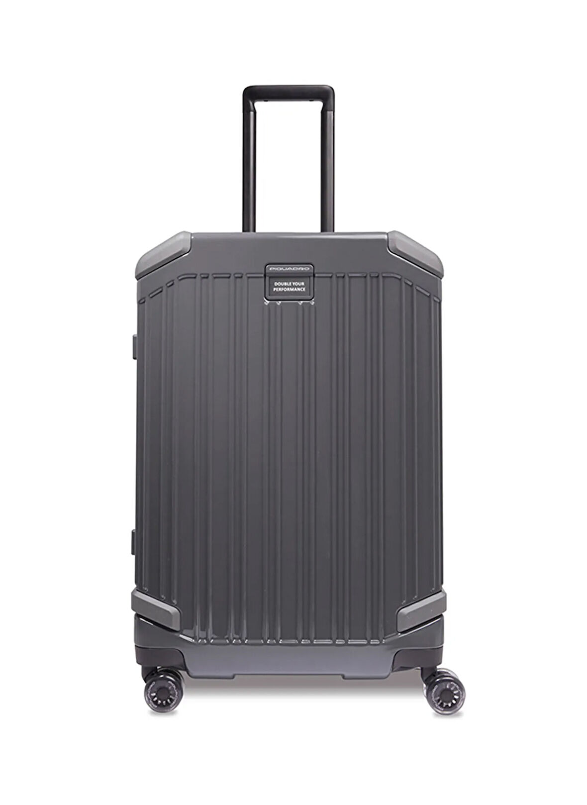 Piquadro Gri Çekçekli Sert Valiz BV4427POP/GR ORTA