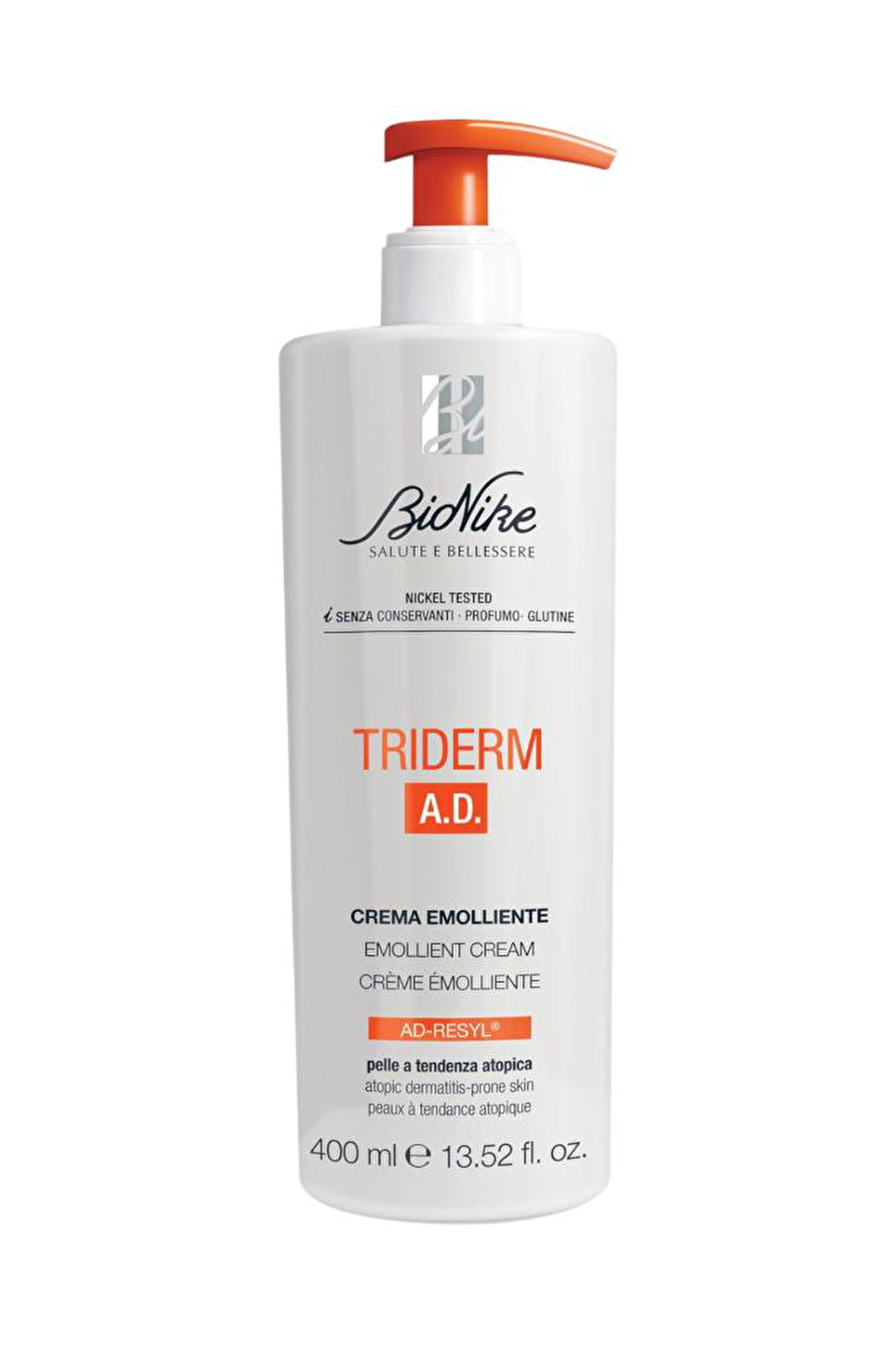 Bionike Triderm A.D. Yatıştırıcı Atopiye Eğilimli Ciltler için  Vücut Kremi 400 ml 