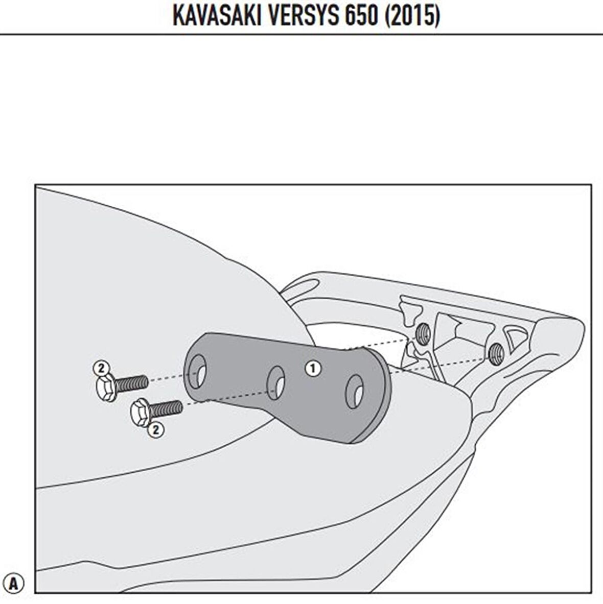 Kappa 4114KITK KAWASAKI VERSYS 650 (15-19) Yan Çanta Taşıyıcı Bağlantı Kiti